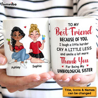 Personalized Friends Thank You Unbiological Sister Mug 23823 thumb 1