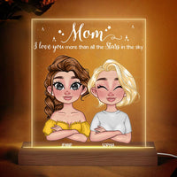 Personalized Gift for Mom I love You More Than All The Stars Plaque LED Lamp Night Light 23825 thumb 1