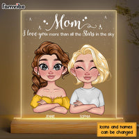 Personalized Gift for Mom I love You More Than All The Stars Plaque LED Lamp Night Light 23825 thumb 1