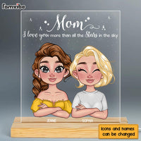 Personalized Gift for Mom I love You More Than All The Stars Plaque LED Lamp Night Light 23825 thumb 1