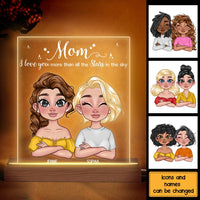 Personalized Gift for Mom I love You More Than All The Stars Plaque LED Lamp Night Light 23825 thumb 1