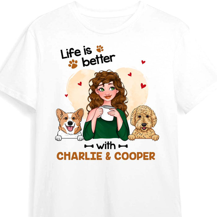 Personalized Gift Life Is Better With My Dogs Shirt - Hoodie - Sweatshirt 23826 1