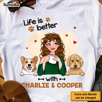 Personalized Gift Life Is Better With My Dogs Shirt - Hoodie - Sweatshirt 23826 thumb 1