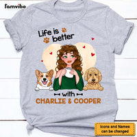 Personalized Gift Life Is Better With My Dogs Shirt - Hoodie - Sweatshirt 23826 thumb 1