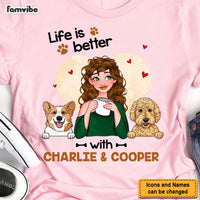 Personalized Gift Life Is Better With My Dogs Shirt - Hoodie - Sweatshirt 23826 thumb 1