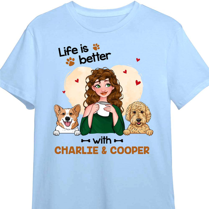 Personalized Gift Life Is Better With My Dogs Shirt - Hoodie - Sweatshirt 23826 1
