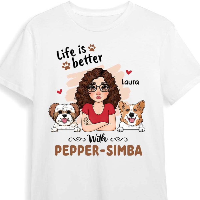 Personalized Gift for Dog Mom Shirt - Hoodie - Sweatshirt 23827 1