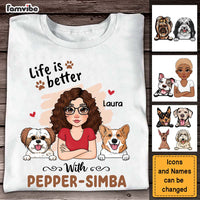 Personalized Gift for Dog Mom Shirt - Hoodie - Sweatshirt 23827 thumb 1