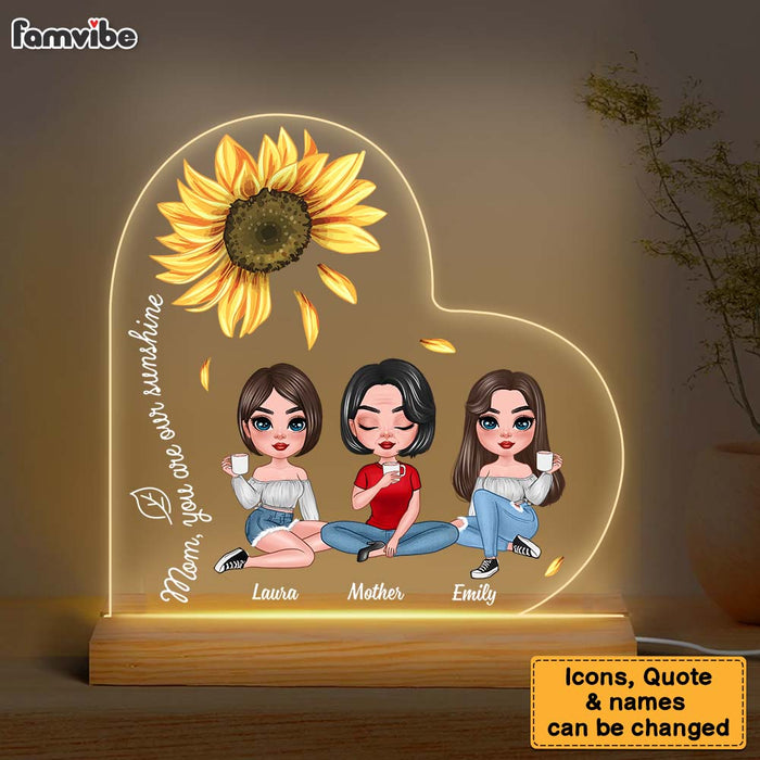 Personalized Gift for Mom You Are Our Sunshine Plaque LED Lamp Night Light 23831 1
