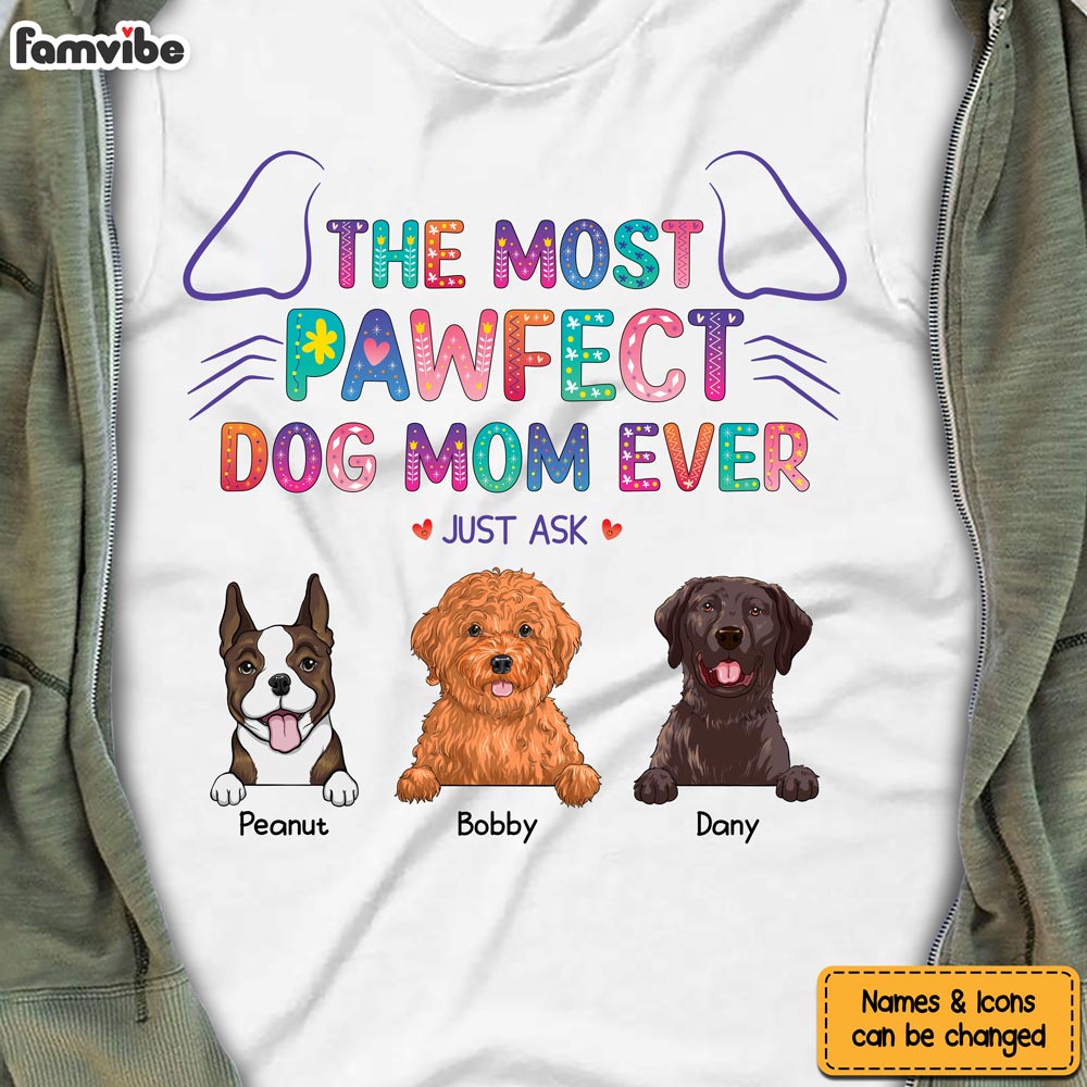 Personalized Purrfect Dog Mom Shirt 23836 Primary Mockup