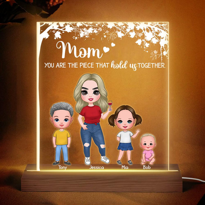 Personalized The Piece That Holds Us Together Plaque LED Lamp Night Light 23837 1
