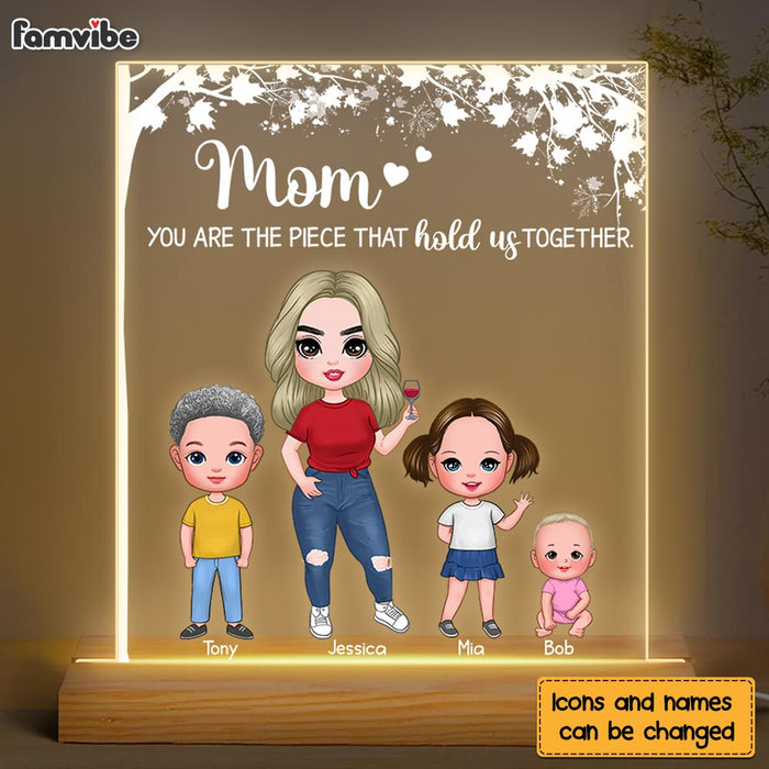 Personalized The Piece That Holds Us Together Plaque LED Lamp Night Light 23837 1