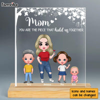 Personalized The Piece That Holds Us Together Plaque LED Lamp Night Light 23837 thumb 1
