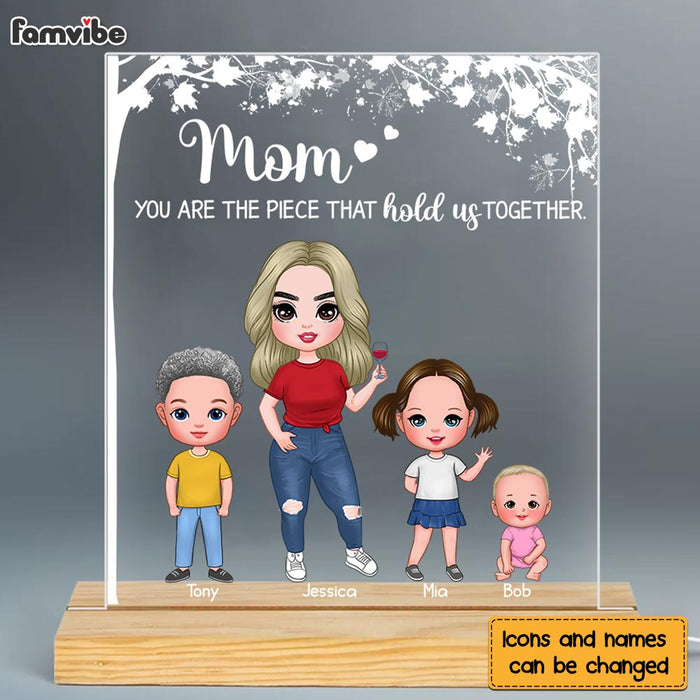 Personalized The Piece That Holds Us Together Plaque LED Lamp Night Light 23837 1