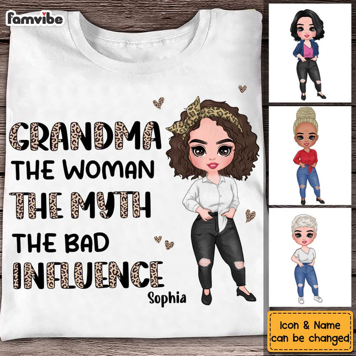 Personalized Gift Grandma Half Leopard Shirt - Hoodie - Sweatshirt 23839 1