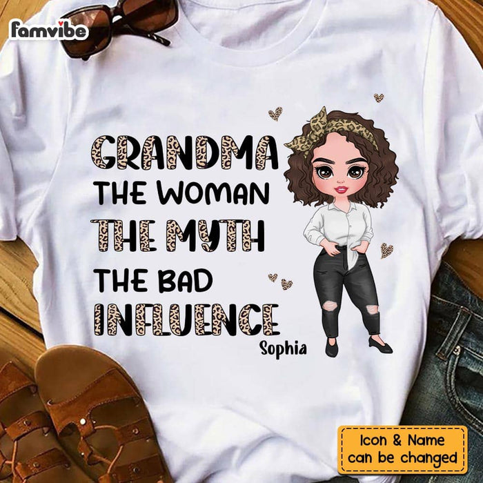 Personalized Gift Grandma Half Leopard Shirt - Hoodie - Sweatshirt 23839 1