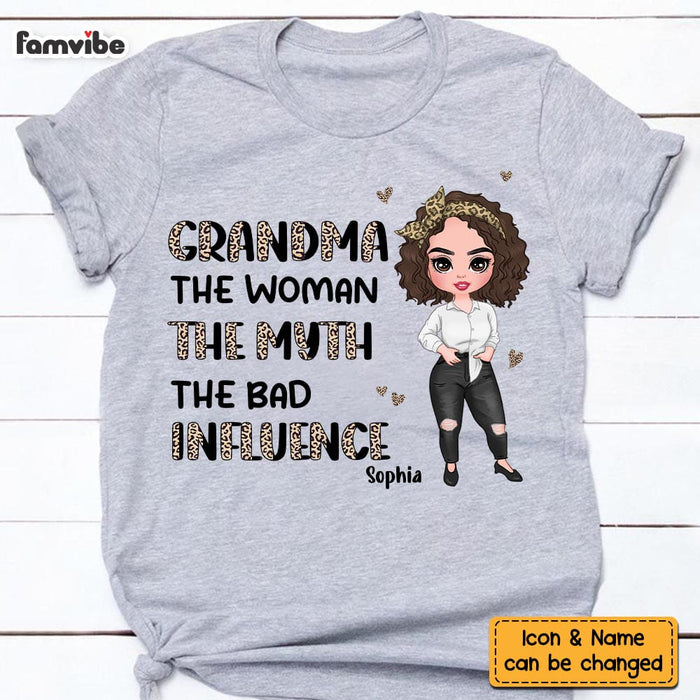 Personalized Gift Grandma Half Leopard Shirt - Hoodie - Sweatshirt 23839 1