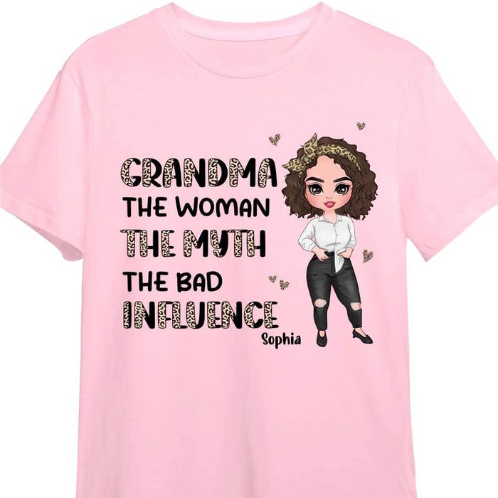 Personalized Gift Grandma Half Leopard Shirt - Hoodie - Sweatshirt 23839 1