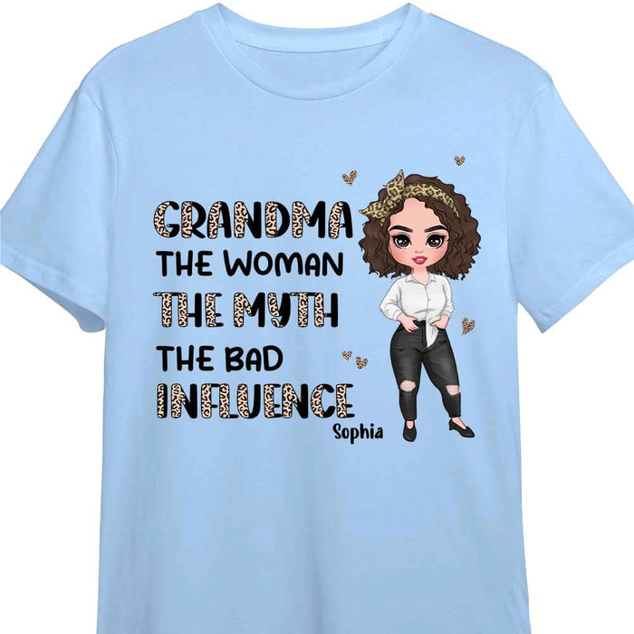 Personalized Gift Grandma Half Leopard Shirt - Hoodie - Sweatshirt 23839 1