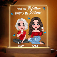 Personalized First My Mom Forever My Friend Plaque LED Lamp Night Light 23840 thumb 1