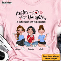 Personalized Mom And Daughters Bond That Can't Be Broken Shirt - Hoodie - Sweatshirt 23843 thumb 1