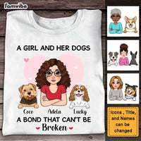 Personalized A Girl And Her Dog A Bond Can't Be Broken Shirt - Hoodie - Sweatshirt 23844 thumb 1