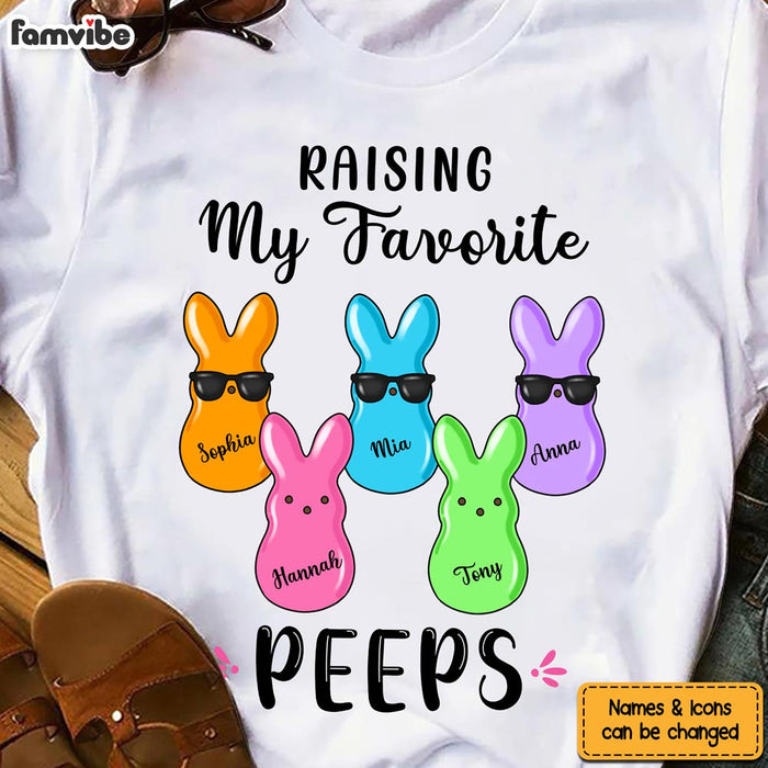 Personalized Gift For Mom Raising My Favorite Peeps Shirt - Hoodie - Sweatshirt 23845 1