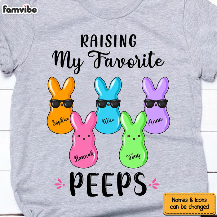 Personalized Gift For Mom Raising My Favorite Peeps Shirt - Hoodie - Sweatshirt 23845 1