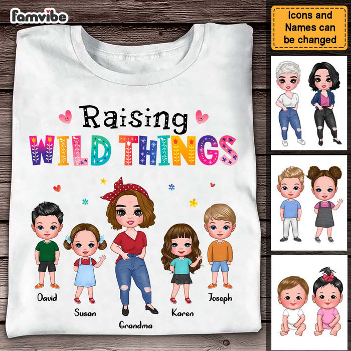 Personalized for Grandma Raising Wild Things Shirt - Hoodie - Sweatshirt 23846 1