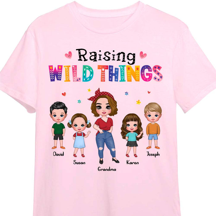 Personalized for Grandma Raising Wild Things Shirt - Hoodie - Sweatshirt 23846 1