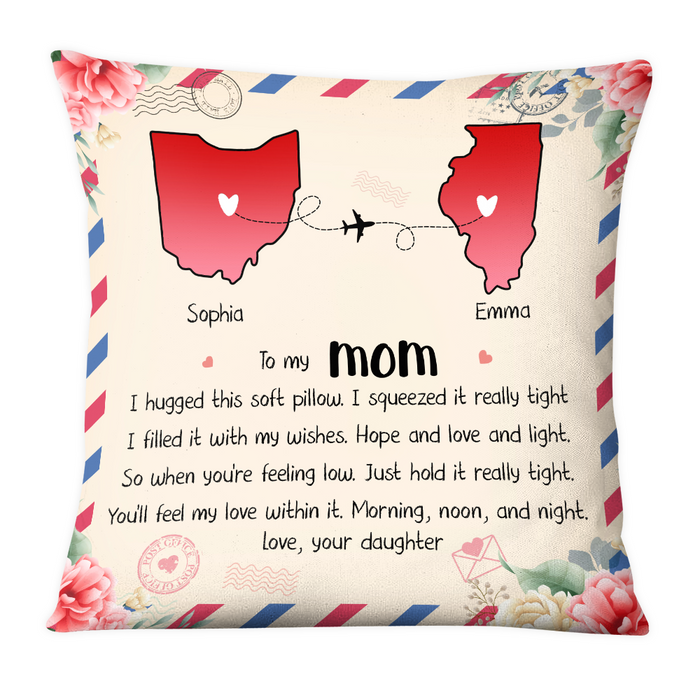 Personalized Gift For Mom Long Distance Pillow 23847 1