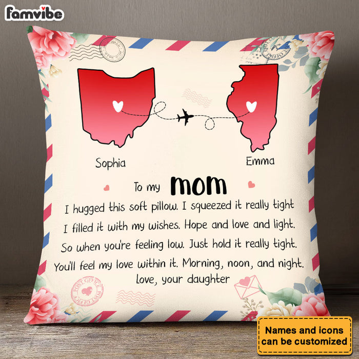 Personalized Gift For Mom Long Distance Pillow 23847 1