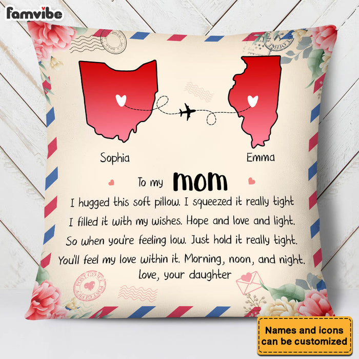 Personalized Gift For Mom Long Distance Pillow 23847 1