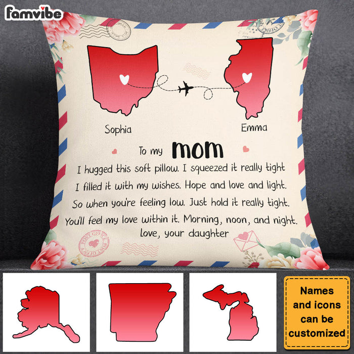 Personalized Gift For Mom Long Distance Pillow 23847 1
