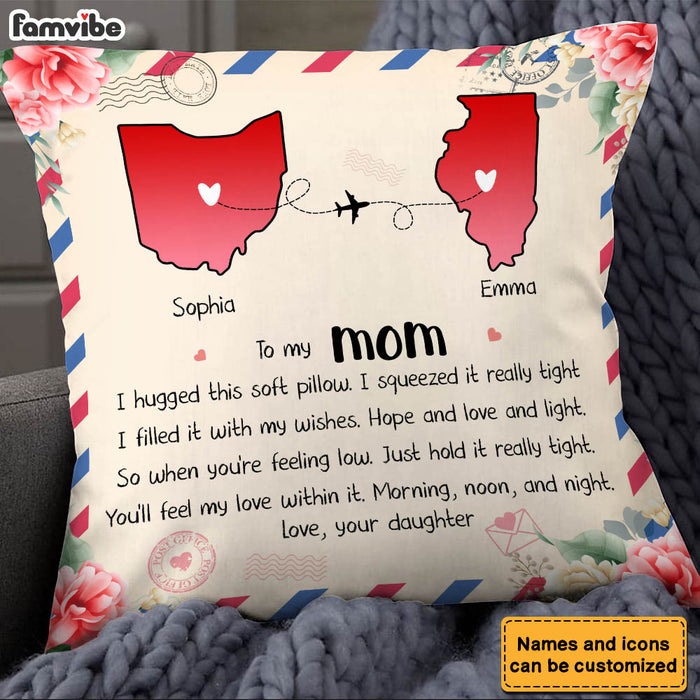 Personalized Gift For Mom Long Distance Pillow 23847 1