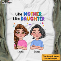 Personalized Gift for Mom and Daughter Colorful Pattern Shirt - Hoodie - Sweatshirt 23853 thumb 1