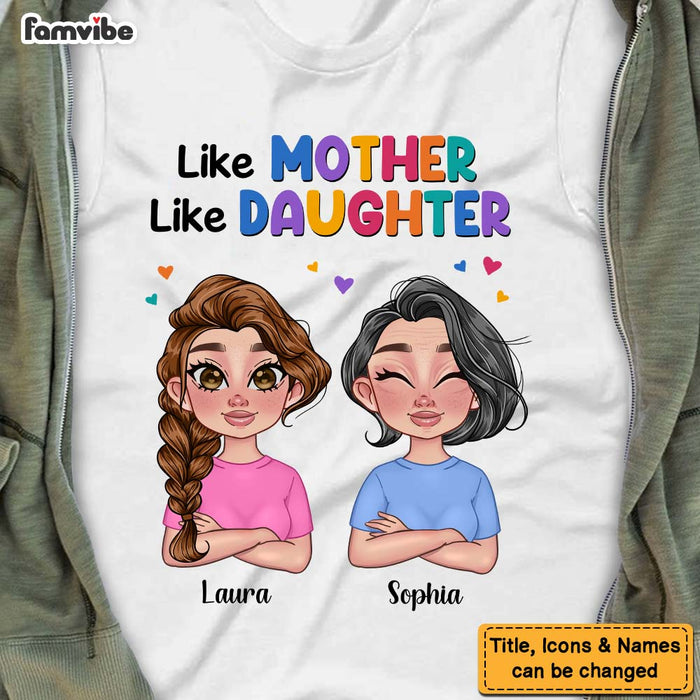 Personalized Gift for Mom and Daughter Colorful Pattern Shirt - Hoodie - Sweatshirt 23853 1
