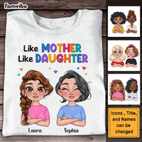 Personalized Gift for Mom and Daughter Colorful Pattern Shirt - Hoodie - Sweatshirt 23853 thumb 1