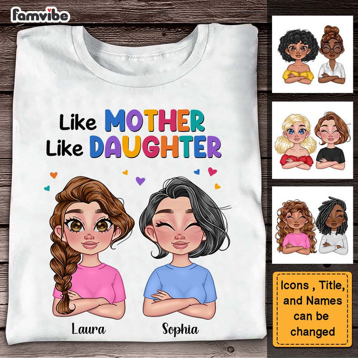 Personalized Gift for Mom and Daughter Colorful Pattern Shirt - Hoodie - Sweatshirt 23853 1