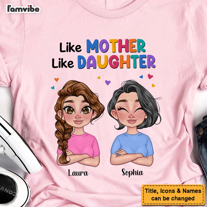 Personalized Gift for Mom and Daughter Colorful Pattern Shirt - Hoodie - Sweatshirt 23853 1