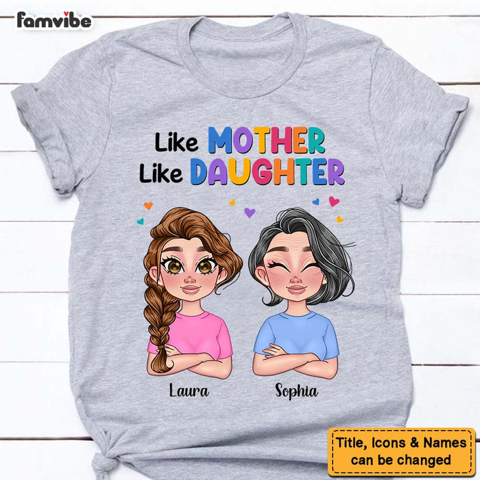 Personalized Gift for Mom and Daughter Colorful Pattern Shirt - Hoodie - Sweatshirt 23853 1