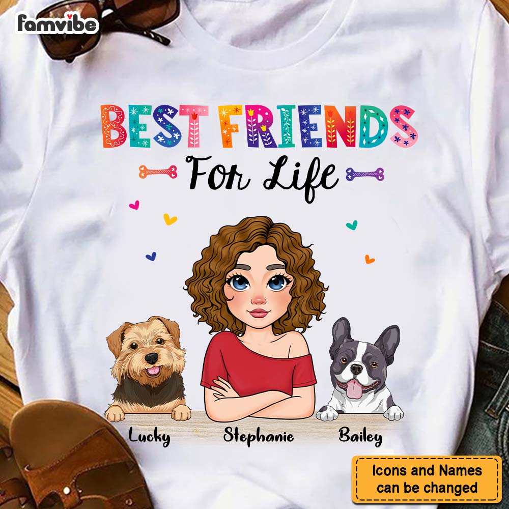 Personalized Friends For Life Dog Mom Shirt 23854 Primary Mockup