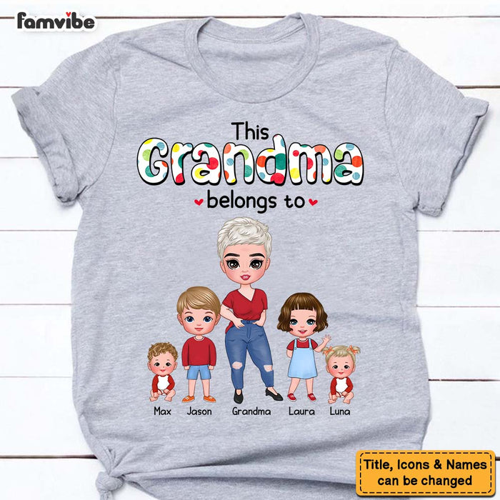 Personalized This Grandma Belongs To Shirt - Hoodie - Sweatshirt 23855 1