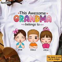 Personalized This Awesome Grandma Belongs To Shirt - Hoodie - Sweatshirt 23856 thumb 1