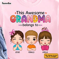 Personalized This Awesome Grandma Belongs To Shirt - Hoodie - Sweatshirt 23856 thumb 1