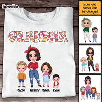 Personalized Gift Polka Dot Grandma Shirt - Hoodie - Sweatshirt 23857 thumb 1