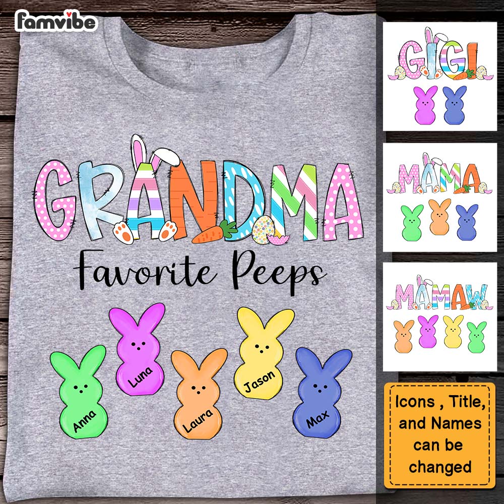 Personalized Grandma Peeps Easter Shirt 23860 Primary Mockup