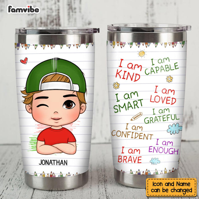 Personalized Gift For Grandson I Am Kind Steel Tumbler 23865 1