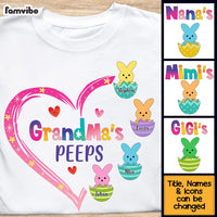 Personalized Gift for Grandma's Peeps Heart Bunny Shirt - Hoodie - Sweatshirt 23869 thumb 1