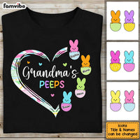 Personalized Gift for Grandma's Peeps Heart Bunny Shirt - Hoodie - Sweatshirt 23870 thumb 1